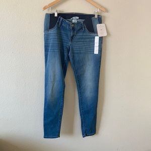Maternity Inset Panel Jeggings - Isabel Maternity Medium Wash SIZE 8/29r